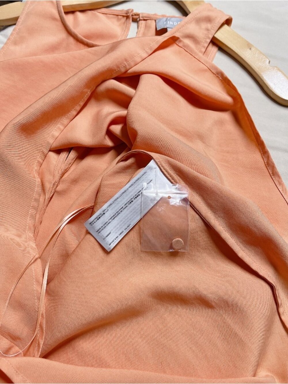 FINDERS High Low Asymmetrical Hem Sleeveless Peach Tunic Top - Picture 9 of 10